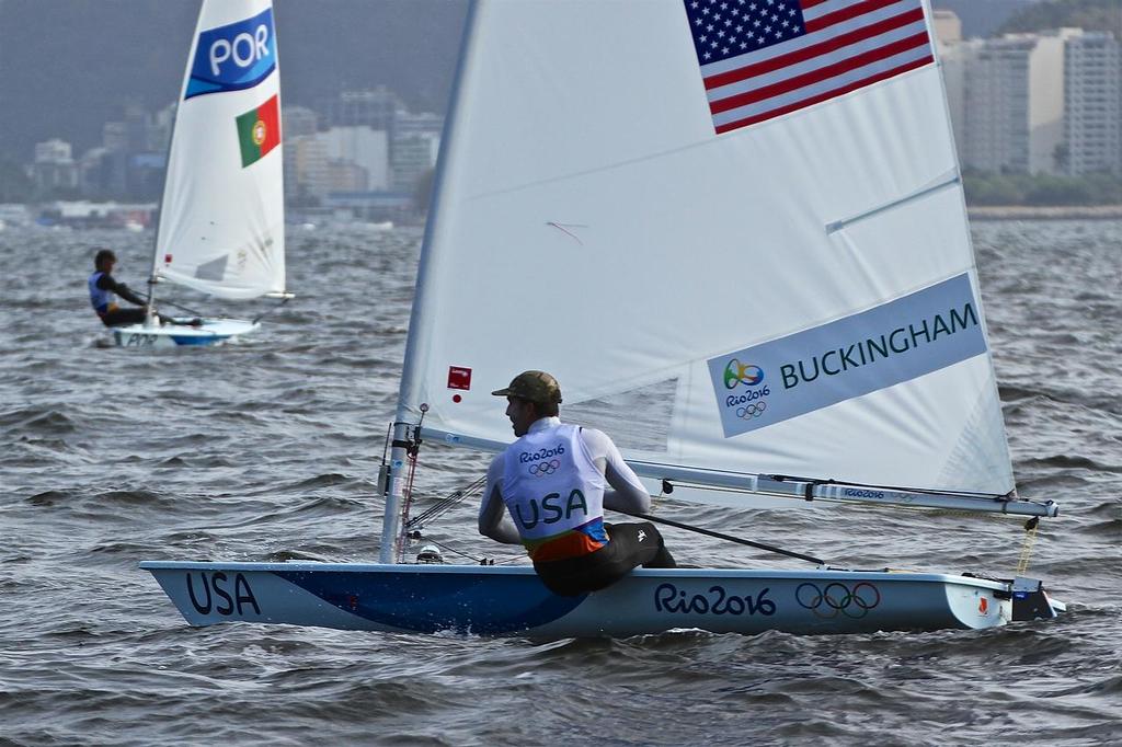 Olympic Day 1 - Laser Charlie Buckingham - Rio Olympics - Day 1, August 8, 2016 © Richard Gladwell www.photosport.co.nz